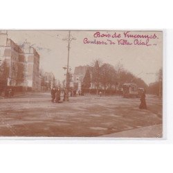 VINCENNES : carte photo de la comtesse de VILLA REAL au bois de Vincennes - très bon état