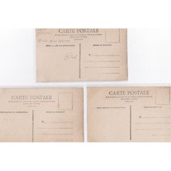 PARIS 8ème : lot de 5 cartes postales bromure gare et voitures électriques KRIEGER - très bon état