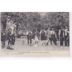 TYPES CORSES : retour de la chasse au sanglier - très bon état
