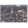 BERNIERES SUR MER : lot de 2 cartes photo de l'inauguration du monument aux morts en 1920 - très bon état
