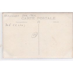 BERNIERES SUR MER : lot de 2 cartes photo de l'inauguration du monument aux morts en 1920 - très bon état