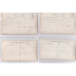 BRUYS : lot de 7 cartes photo "autopsie d'un cheval mort pendant la première guerre mondiale (vétérinaire) très bon état