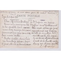 LYON : carte photo du magasin du naturaliste FERRARIO fils ( CASARTELLI )- quai Jules Courmont - très bon état