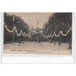 NANTES - Rétablissement des Processions en 1921 - Décorations et reposoir du Cours Saint André - très bon état