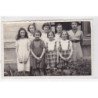 NANTEUIL LES MEAUX : lot de 21 cartes photo de l'école des filles (est jointe la pochette d'origine) - très bon état