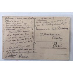 HANSI : carte postale autographe de HANSI (WALTZ) écrite par l'affichiste Géo DORIVAL (commentaire interessant)