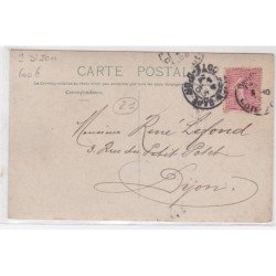 A LOCALISER (environs de DIJON) : carte photo d'un montreur d'ours en 1905 - très bon état