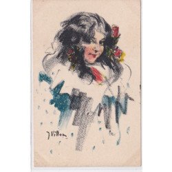 GALA HENRI MONNIER : carte postale illustrée par Jacques VILLON  -  bon état (légères marques d'album)