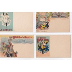 CINOS : lot de 33 cartes postales dont TOULOUSE LAUTREC, 2 cpa de Mucha (il en manque 2) - très bon état
