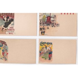 CINOS : lot de 33 cartes postales dont TOULOUSE LAUTREC, 2 cpa de Mucha (il en manque 2) - très bon état
