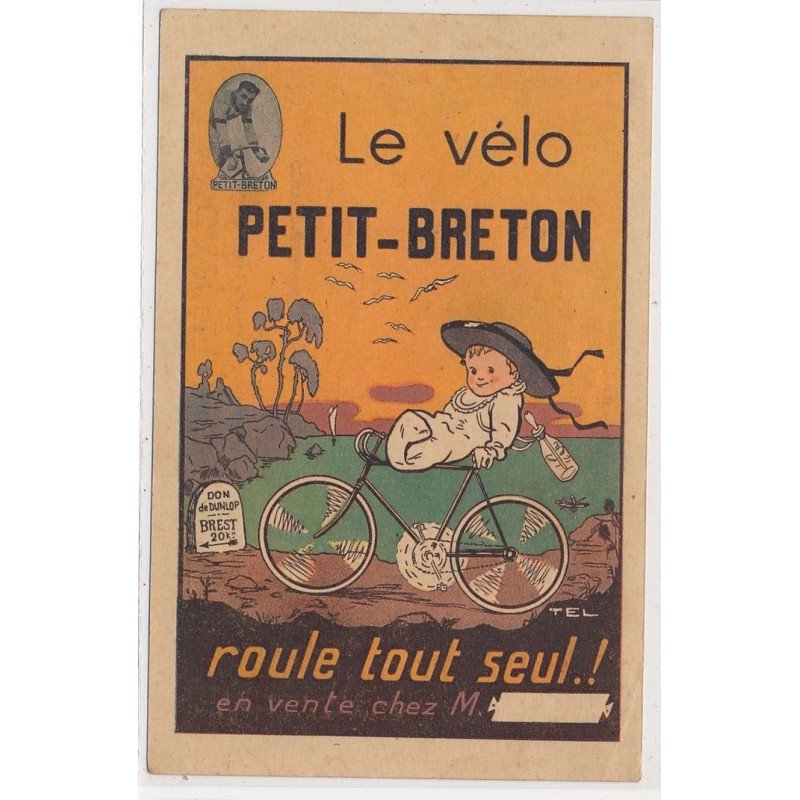 PUBLICITE : le velo petit-breton roule tout seul! - etat