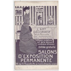 PUBLICITE : l'art décoratif revue mensuelle d'art contemporain Gustave soulier salons d'exposition perm. - tres bon etat