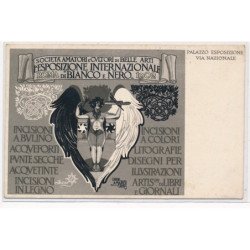 PUBLICITE : societa amatori e cultori di belle arti esposizione internazional roma 1902,Marzi (MATALONI) - tres bon etat