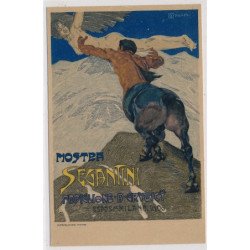 PUBLICITE : mostra Segantini padiglione A grybicy espos de milano 1906, Agrini - tres bon etat