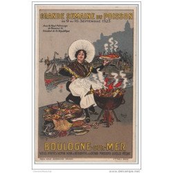 MICH : publicité pour la "Grande Semaine du Poisson" a  Boulogne sur Mer en 1923 - très bon état