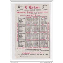 PUBLICITE pour le journal  "l'Eclair" a  Paris vers 1900 illustrée - très bon état (carton format cpa)