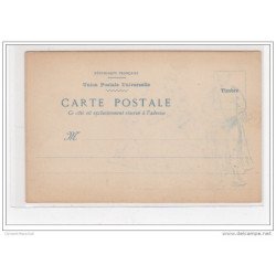 COUTURIER : carte postale sur la lutte vers 1900 (sports) - bon état (très léger défaut)