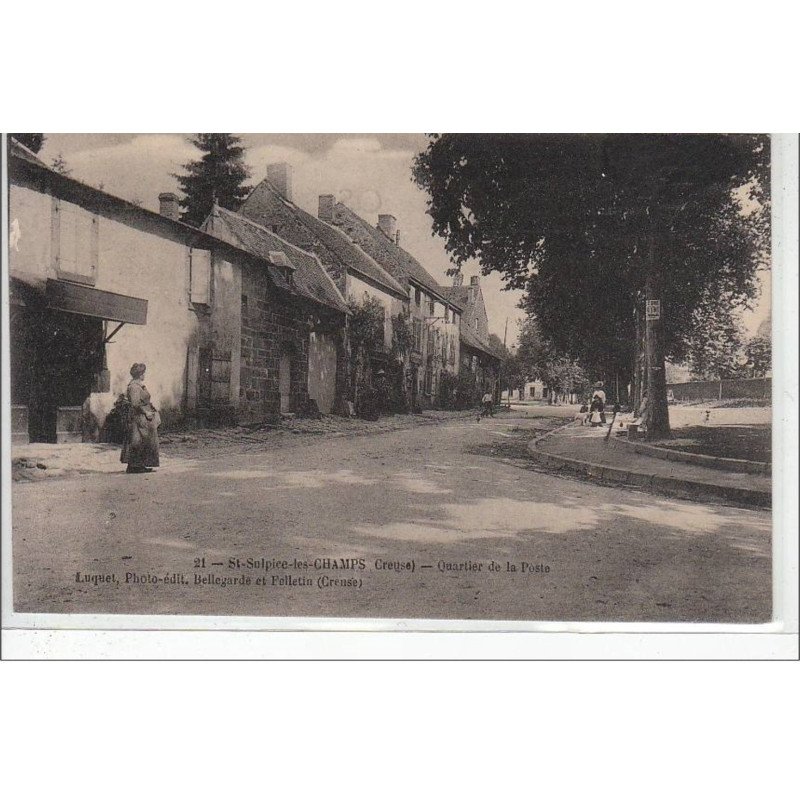 SAINT SULPICE LES CHAMPS : quartier de la poste - très bon état