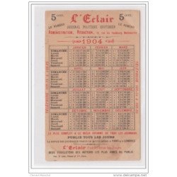 PUBLICITE pour le journal  "l'Eclair" a  Paris vers 1900 illustrée par MIRALLES - très bon état (carton forma