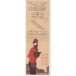 PUBLICITE pour "les gants Nicolet" a  Paris vers 1920 illustrée par BENIGNI - très bon état (carton double format c