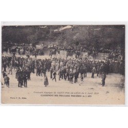 SAINT POL DE LEON : concours hippique en 1919 - classement des pouliches postières de 3 ans (poste) - très bon état