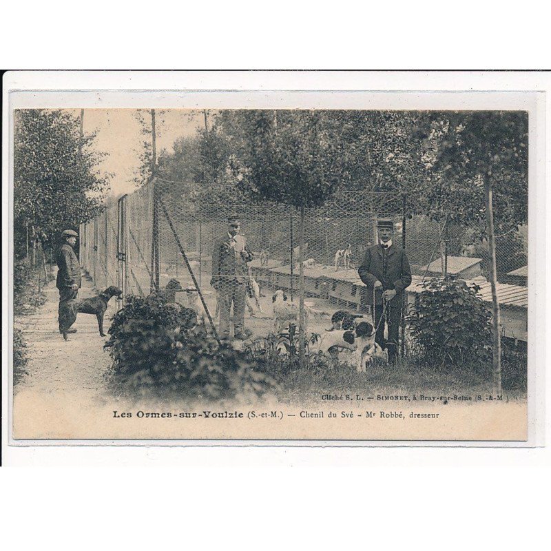 Les ORMES-sur-VOULZIE : Chenil du Své, Mr ROBBE, Dresseur, Autographe - très bon état