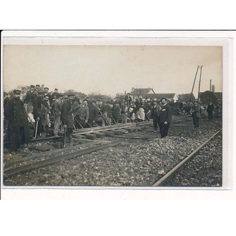 THOMERY : Chantier, Chemin de Fer, Photo AUBINEAU - très bon état