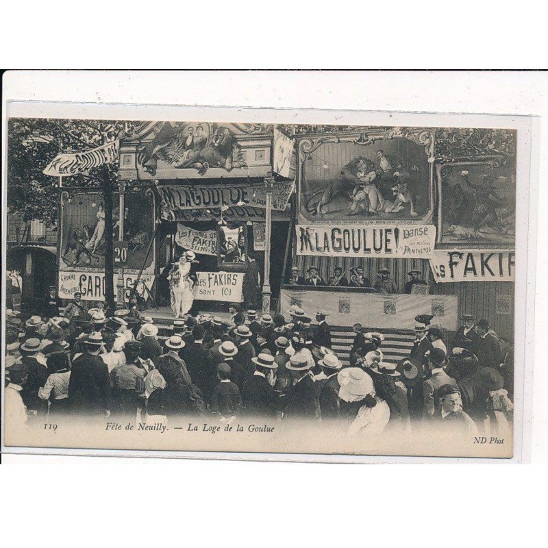 NEUILY sur SEINE : Fête de Neuilly, La Loge de la Goulue - très bon état NEUILY sur SEINE : Fête de Neuilly, La Loge de la Goulue - très bon état