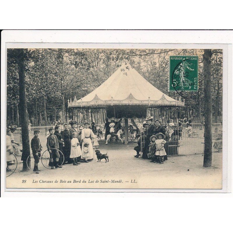 SAINT MANDE : Les Chevaux de bois au bord du Lac - très bon état