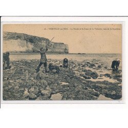 VIERVILLE-sur-MER : La Percée et la fosse de la Pêcherie, vues de la Moullière - état