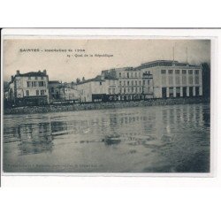 SAINTES : Inondation de 1904, Quai de la République - très bon état