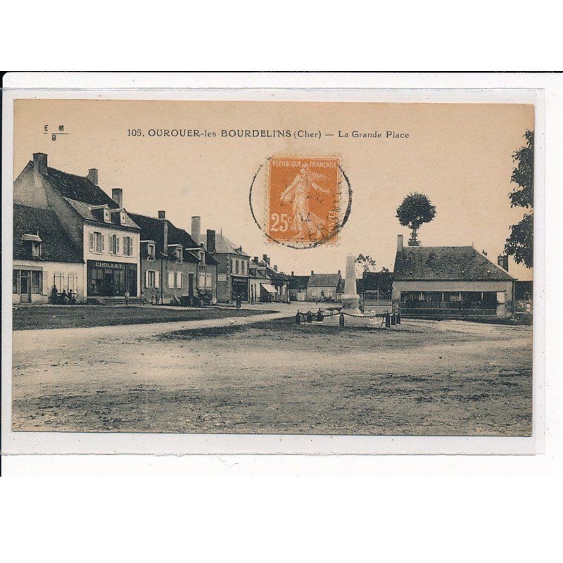 OUROUER-les-BOURDELINS : La Grande Place - très bon état