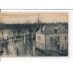 MEHUN-sur-YEVRE : Inondations du 22 janvier 1910, La Vallée de l'Yèvre et les Grands Moulins - très bon état