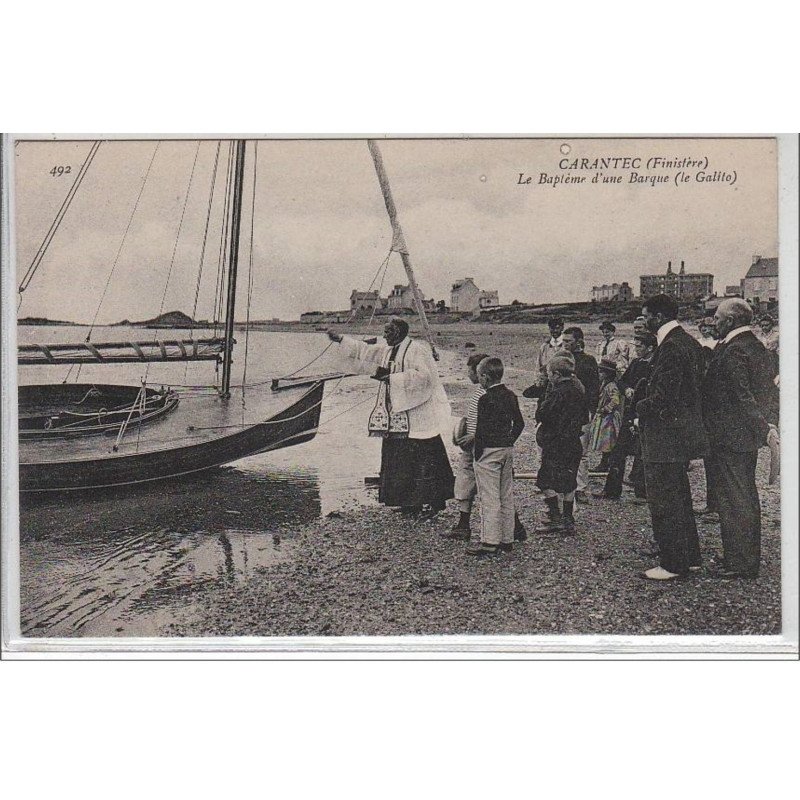 CARANTEC : le baptême d'une barque - très bon état