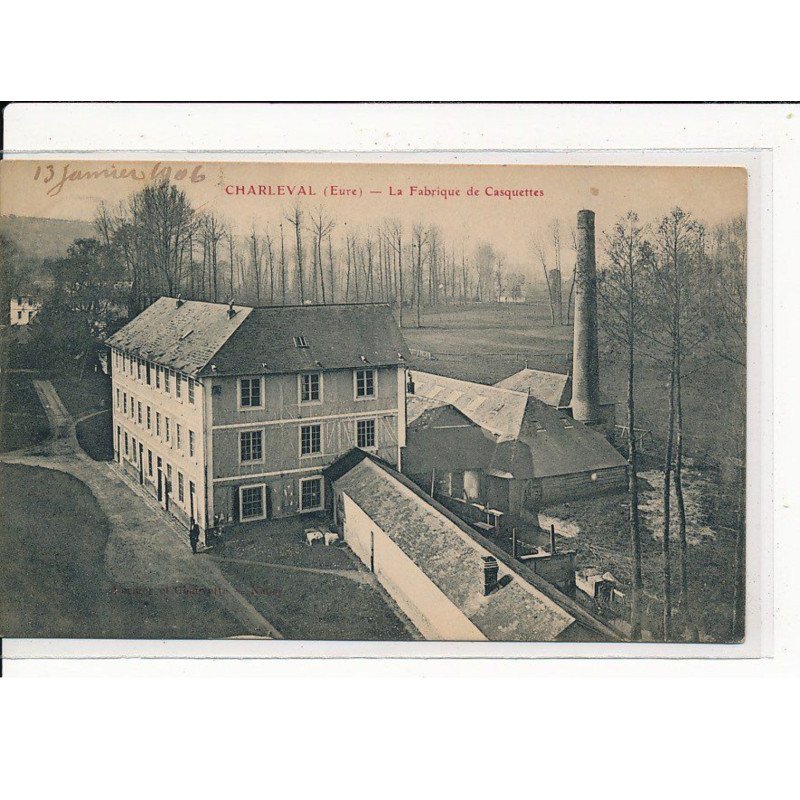 CHARLEVAL : La Fabrique de Casquettes - très bon état