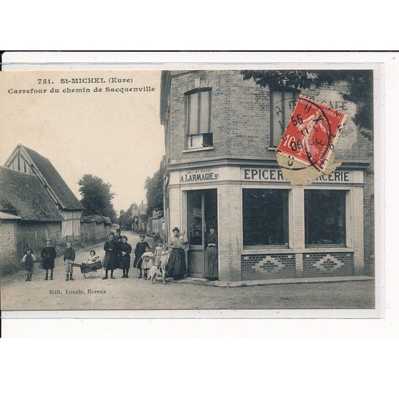 ST-MICHEL : Carrefour du Chemin de Sacquenville - très bon état