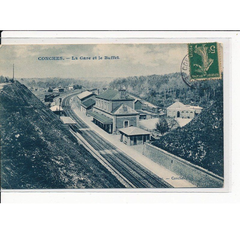 CONCHES : La Gare et le Buffet - très bon état
