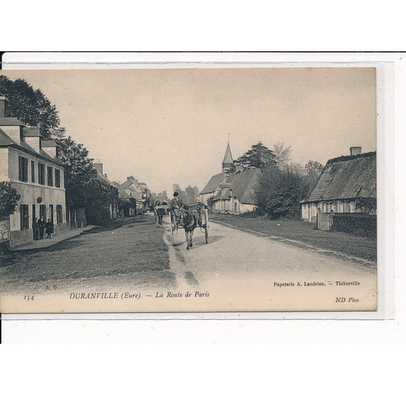 DURANVILLE : La Route de Paris - très bon état