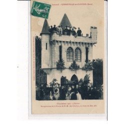 CORNEVILLE-les-CLOCHES : Chandeleur 1907, Inauguration de la Statue de N.D. des Cloches - très bon état