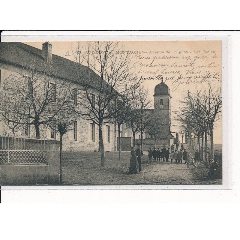 ANDELOT en MONTAGNE : Avenue de l'Eglise, Les Ecoles - très bon état