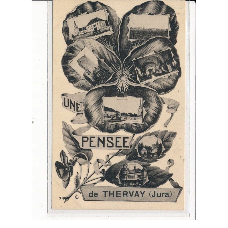 THERVAY : Carte souvenir, Divers lieux de la Ville - très bon état