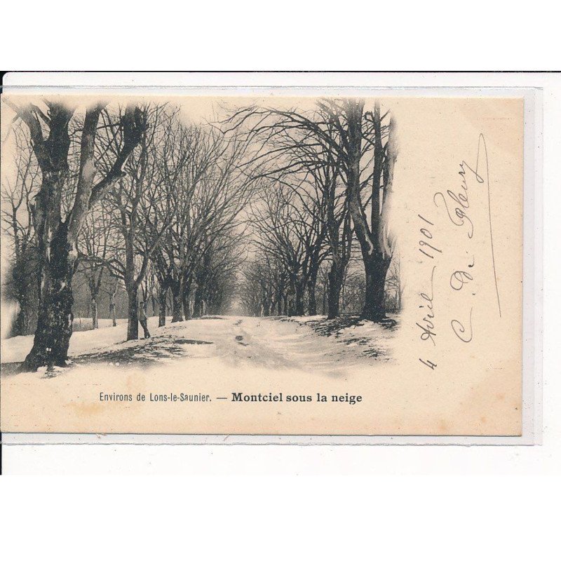 MONTCIEL : Une Allée Sous la Neige - très bon état