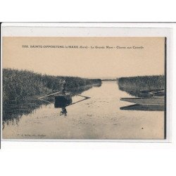 SAINTE-OPPORTUNE-la-MARE : La Grande Mare, Chasse aux Canards - état