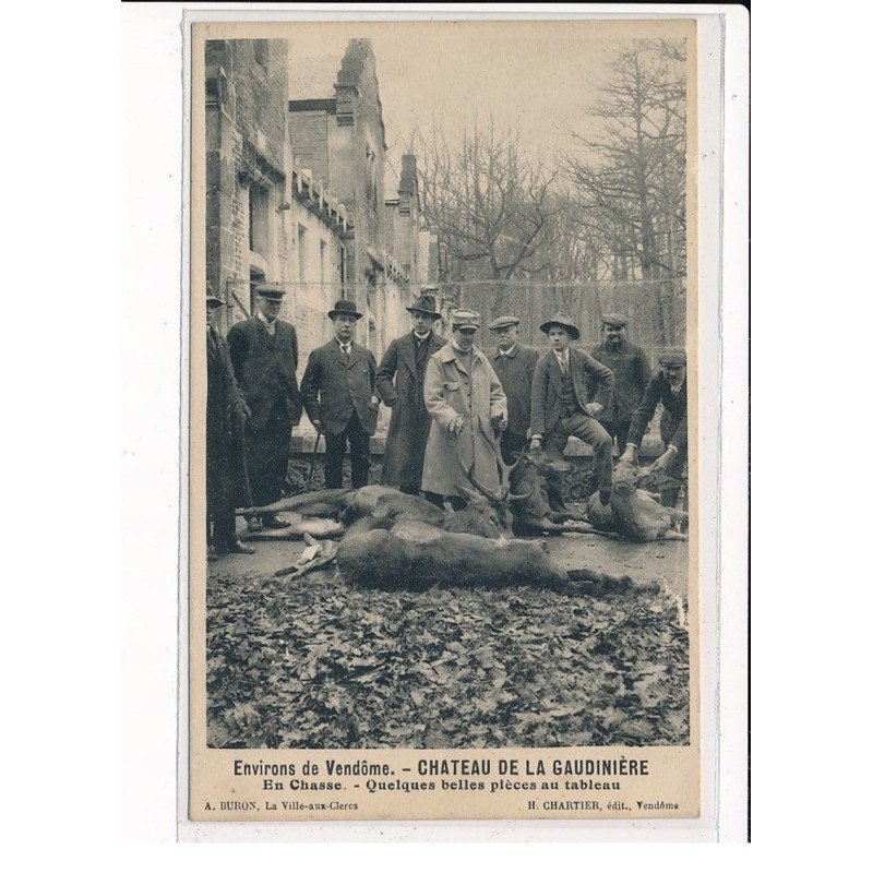 Château de La GAUDINIERE : En chasse, Quelques belles pièces au tableau - très bon état