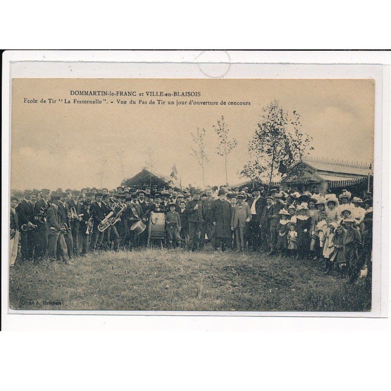 DOMMARTIN-le-FRANC et VILLE-en-BLAISOIS : Ecole de Tir "La Fraternelle", Vue du Pas de tir - très bon état