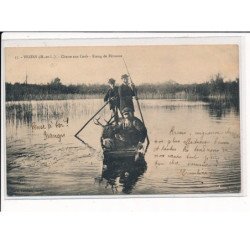 VEZINS : chasse aux cerfs, Etang de péronne - très bon état