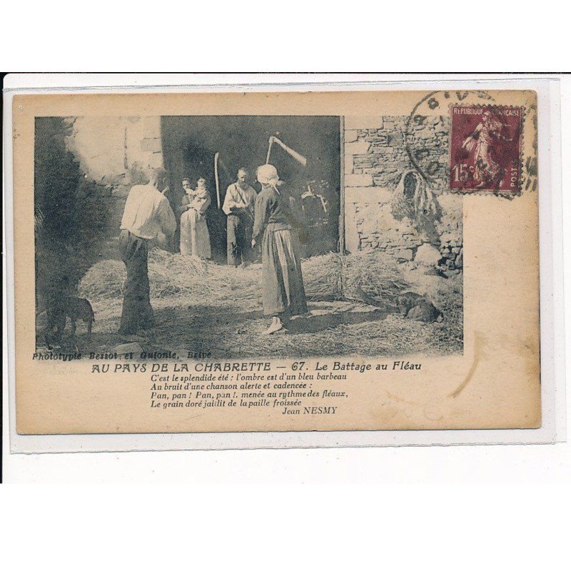 Au pays de la Chabrette, Battage au Fléau - état