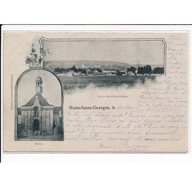NUITS-SAINT-GEORGES : Vue générale et L'Hôpital - très bon état