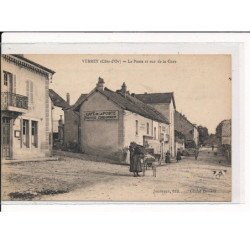 VERREY : La Poste et Rue de la Gare - très bon état