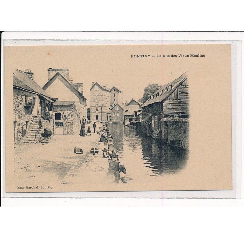 PONTIVY : La Rue des Vieux Moulins - très bon état PONTIVY : La Rue des Vieux Moulins - très bon état